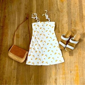 Women’s ribbed floral print sundress